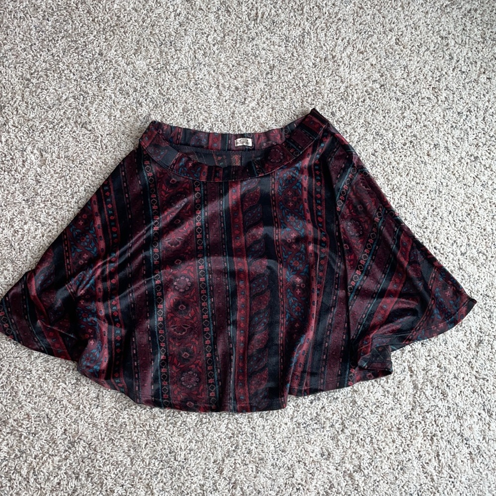 Hollister Velvet Skirt